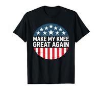 Make My Knee Great Again à Rayures étoilées T-Shirt