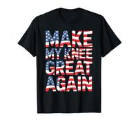 Make My Knee Great Again Humour Patriotique USA T-Shirt