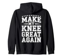Make My Knee Great Again Phrase de Motivation Sweat à Capuche