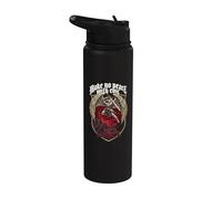 Make No Peace with Evil Archangel Michael Stainless Steel Insulated Water Bottle