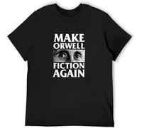 Make Orwell Fiction Again Unisex Tees Men's T Shirt Black 3XL