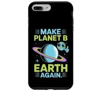 Make Planet B Earth Again Eco Humour Space Art Coque pour iPhone 7 Plus/8 Plus