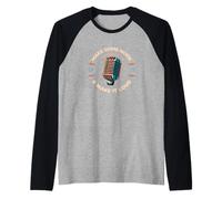 Make Some Noise Radio AM/FM Retro Mic Design Musique Vintage Manche Raglan