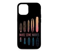 Make Some Waves Surfeur Planche de Surf Surfing Boy Girl Coque pour iPhone 12/12 Pro