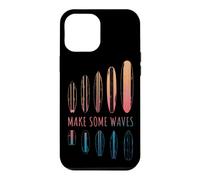 Make Some Waves Surfeur Planche de Surf Surfing Boy Girl Coque pour iPhone 12 Pro Max