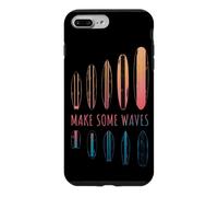 Make Some Waves Surfeur Planche de Surf Surfing Boy Girl Coque pour iPhone 7 Plus/8 Plus