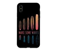 Make Some Waves Surfeur Planche de Surf Surfing Boy Girl Coque pour iPhone XS Max