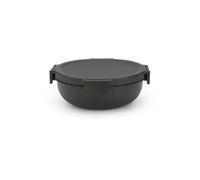Boîte à salade ronde Brabantia Make & Take gris foncé