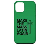 Make The Mass Latin Again Croix Catholique Traditionnelle Coque pour iPhone 12/12 Pro