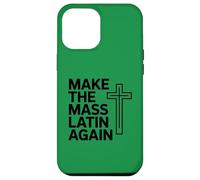 Make The Mass Latin Again Croix Catholique Traditionnelle Coque pour iPhone 12 Pro Max
