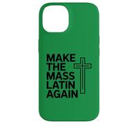 Make The Mass Latin Again Croix Catholique Traditionnelle Coque pour iPhone 14
