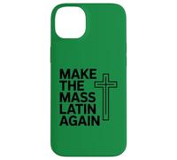 Make The Mass Latin Again Croix Catholique Traditionnelle Coque pour iPhone 14 Plus