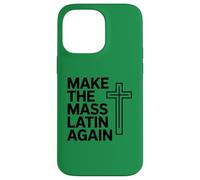 Make The Mass Latin Again Croix Catholique Traditionnelle Coque pour iPhone 14 Pro Max