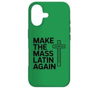 Make The Mass Latin Again Croix Catholique Traditionnelle Coque pour iPhone 17