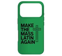Make The Mass Latin Again Croix Catholique Traditionnelle Coque pour iPhone 17 Pro