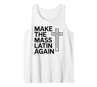 Make The Mass Latin Again Croix Catholique Traditionnelle Débardeur