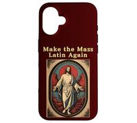 Make The Mass Latin Again Église catholique Romaine Traditionnelle Coque pour iPhone 16