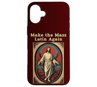 Make The Mass Latin Again Église catholique Romaine Traditionnelle Coque pour iPhone 16 Plus