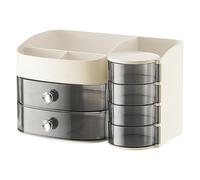 Make Up Case, Dustproof Cosmetic Box, Cosmetic Storage Box, Skin Care Organizer, Jewelry Organizer Box, Dustproof & Protective Design Multi-Functional Storage for Bedroom Bathroom Desktop