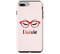 Make up Lash Eyelash Eyelashes Lover Sun Glasses Red t-Shirt Coque pour iPhone 7 Plus/8 Plus