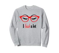 Make up Lash Eyelash Eyelashes Lover Sun Glasses Red t-Shirt Sweatshirt
