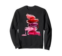 Make Up Nail Polish Makeup Cosmetics Manicure Nail Tech Gift Sweatshirt