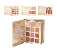 Make-Up-Palette Für Das Gesicht 12 couleurs Augen Lidschatten Make-Up | Palette Inklusive 4 Rouge Und Flüssige Lippenstifte,Für Frauen Bei Reisen, Für Schönheit, Für Party Und Für Den Tä