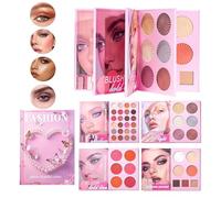 Make Up Palette, Grooming Balm Aid, 43 Color Waterproof Contour with Safety, Blush Highlighter Cosmetic Tool with Comfort, Modern Beauty Design Style, Accessory for Party Wedding Photoshoot 70g