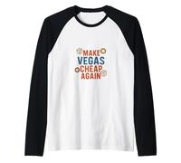 Make Vegas Cheap Again Retro Las Vegas Buffets et fête de Casino Manche Raglan