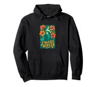 Make Waves Hibiscus Sirène Esthétique Été Océan tropical Sweat à Capuche