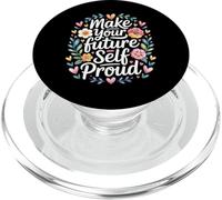 Make Your Future Self Proud Reminder Progress Journey - PopSockets PopGrip pour MagSafe