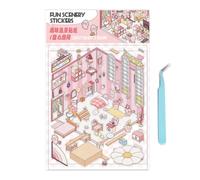 Make Your Own House Stickers, Funny House Shape, Reusable Scrapbook Decals | 3d Effect Scrapbook Decals Funny for Kids Tots Boys Girls Children Preschoolers Teens Craft Activities Party, Fun, Play