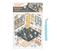 Make Your Own House Stickers, Funny House Shape, Reusable Scrapbook Decals | 3d Effect Scrapbook Decals Funny for Kids Tots Boys Girls Children Preschoolers Teens Craft Activities Party, Fun, Play