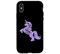 Make your own Magic Positive Citation Girls Unicorn Graphic Tee Coque pour iPhone X/XS