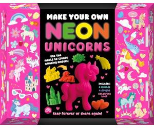 Make Your Own Neon Unicorns: A toy and book box set with 6 magical moulds and 4 neon doughs!