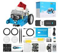 Makeblock mBot Robot Programmable Jouet STEM Robotique de Voiture avec Dongle Compatible avec Programmation Scratch/Arduino, Jeu Éducatif STEM Contrôle par Télécommande APP pour Enfant 8 Ans+