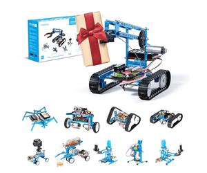 Makeblock mBot Ultimate Robot Programmable à Construire 10 en 1, Jouet STEM, 160+ pièces et Modules Mécaniques, Carte mère MegaPi, Robot Télécommandé Compatible avec Programmation Arduino et Scratch