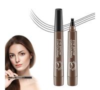Makefullbeauty Eyebrow Pen, Magic Eyebrow Pencil, 3D Waterproof Microblading Eyebrow Pencil Contouring Pen, Long Lasting, Smudge Proof, Creates Natural Looking Brows (Dark Brown)