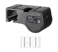 MakeID D50 Étiquettes PET Toutes Conditions - Noir sur Blanc,50 mm x 20 mm(340 pces), usage intérieur/extérieur, sécurité, suivi des actifs, étiquetage électrique