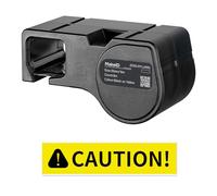 MakeID D50 Étiquettes PET Toutes Conditions - Noir sur jaune, 8 m x 50 mm, usage intérieur/extérieur, sécurité, suivi des actifs, étiquetage électrique