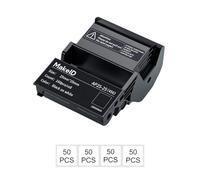 MakeID EP53 Étiquettes PET Toutes Conditions pour câbles et fils intérieurs/extérieurs, étiquetage DataCom - pour étiqueteuse industrielle portable EP53, 25 mm*25 mm