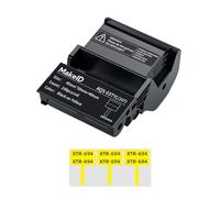 MakeID Étiquettes de drapeau EP53, ruban d'étiquettes pré-dimensionné avec cartouche de ruban pour fil et câble intérieur/extérieur, étiquetage DataCom - pour étiqueteuse industrielle portable EP53