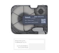 MakeID Étiquettes en Forme de Drapeau, Lot de 100, pour Imprimante Industrielle P31S, Identification de Câbles en Armoires Électriques, Fils et Câbles Intérieur/Extérieur, Noir sur Blanc