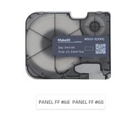 MakeID Étiquettes Nylon Adhésif pour Étiqueteuse P31S - Noir sur Blanc, 25,5mm x 5m, Usage Intérieur/Extérieur, Sécurité, Suivi des Actifs, Étiquetage Électrique