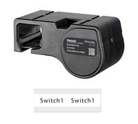 MakeID Étiquettes PET Toutes Conditions pour Étiqueteuse Industrielle D50 - Noir sur blanc, 8 m x 26 mm, usage intérieur/extérieur, sécurité, suivi des actifs, étiquetage électrique