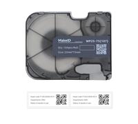 MakeID Étiquettes pré-dimensionnées Lot de 104, pour Imprimante Industrielle P31S, Identification de Câbles en Armoires Électriques, Fils et Câbles Intérieur/Extérieur, Noir sur Blanc