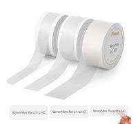MakeID L1-C Lot de 3 rouleaux de ruban d'étiquetage - 16 mm x 4 m - Étiquettes continues - Thermolaminées - Imperméables - Autocollantes - Compatible avec les imprimantes d'étiquettes MakeID L1-C