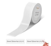 MakeID L1-C Lot de recharges de ruban d'étiquetage, 15 mm x 35 mm, thermolaminées, imperméables, autocollantes, compatibles avec les imprimantes d'étiquettes MakeID L1-C