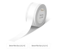 MakeID L1-C Lot de recharges de ruban d'étiquetage, 9 mm x 4 m, thermolaminé, imperméable, autocollant, compatible avec les imprimantes d'étiquettes MakeID L1-C