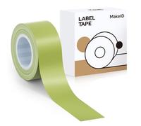 MakeID Q1 E1 Ruban d'étiquettes 16mm x 4m - Recharges adhésives laminées imperméables, Compatibles pour Bureau et Maison, Étiquettes thermiques de rechange personnalisées